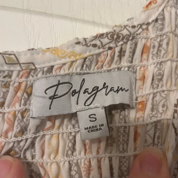 Polagram Maxi Dress with Cream and Multicolor Stripes - Picture 2 of 5